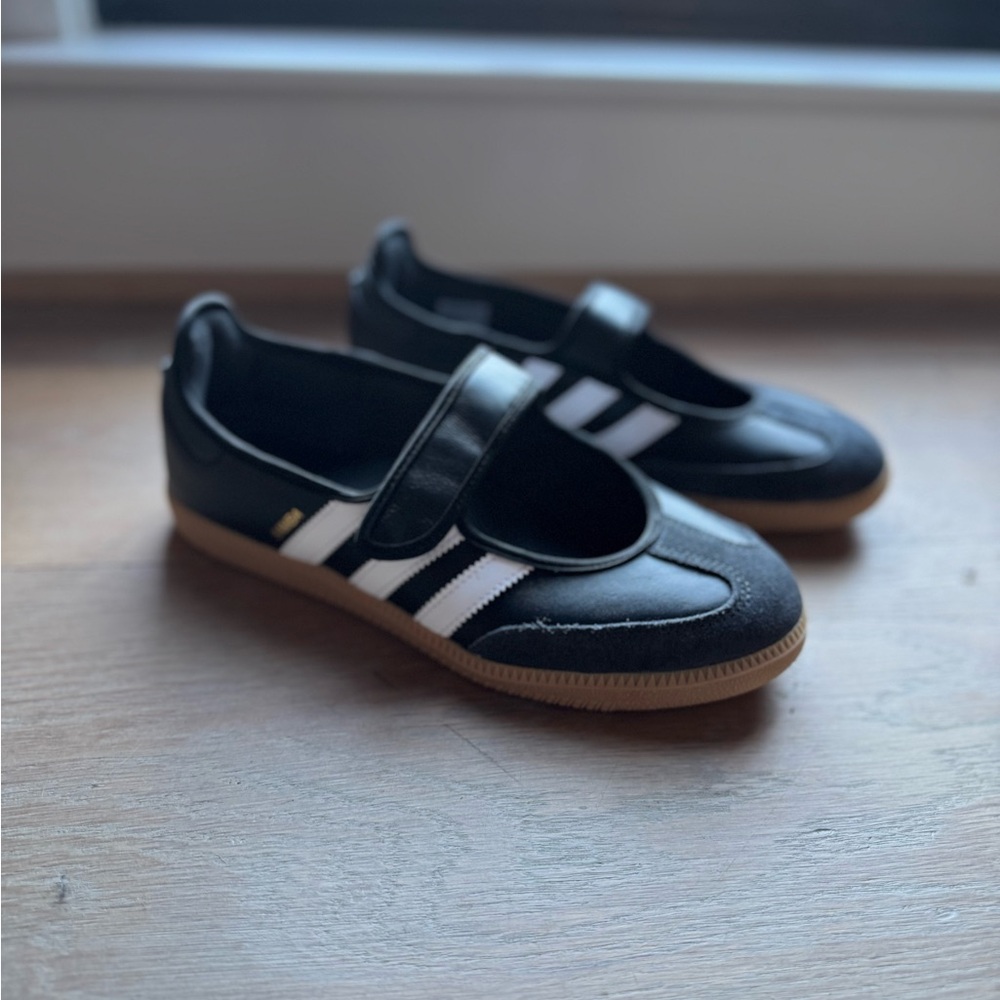 Adidas Samba Mary Jane Black and White Sneakers